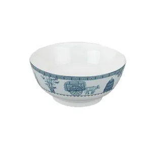 Tô thấp Minh Long Jasmine trắng mỏng 18cm