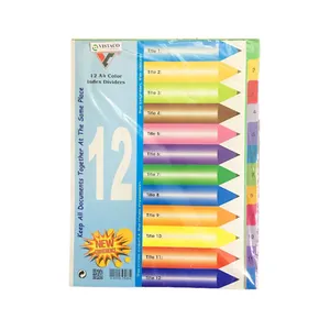 Phân trang A4 MM nhựa, xấp 12 miếng