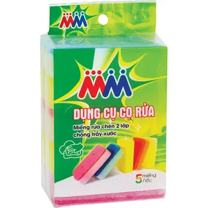 Miếng rửa chén 2 lớp MM, lốc 5 miếng
