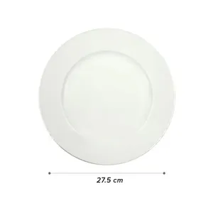 Đĩa cạn 11 viền vàng, 27.5cm